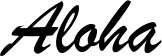 Image saying Aloha